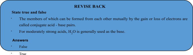 Modern Concepts of Acids and Bases