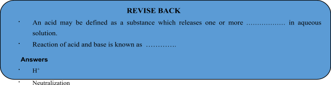 Modern Concepts of Acids and Bases